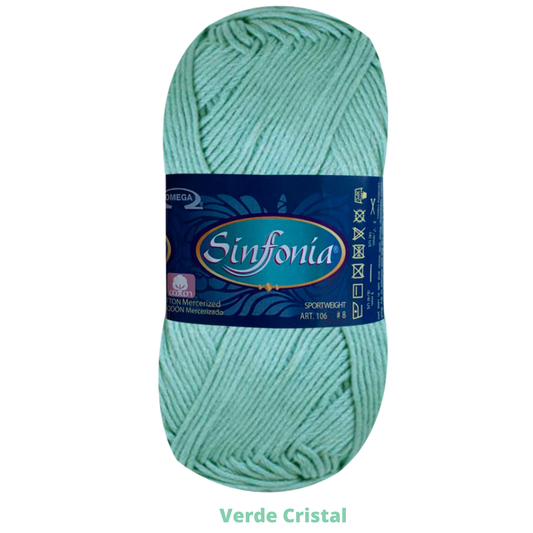 Hilaza Sinfonia C-817 Verde Cristal 100 Gr