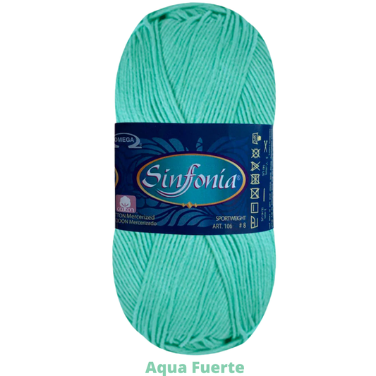 Hilaza Sinfonia C-831 Aqua Fuerte 100 Gr