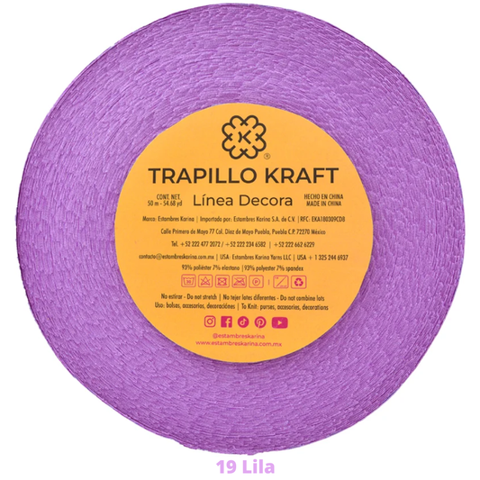 Trapillo Kraft 180 Gr Aprox C-19 Lila.