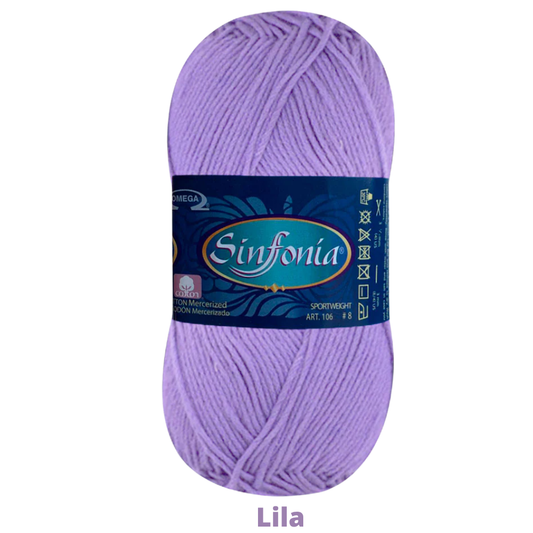 Hilaza Sinfonia C-828 Lila 100 Gr