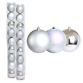 (Bhk00273S)Esferas Navideñas De 8Cm C/9Pcs, Plata