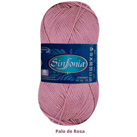 Hilaza Sinfonia C-885 Palo de  Rosa 100 Gr