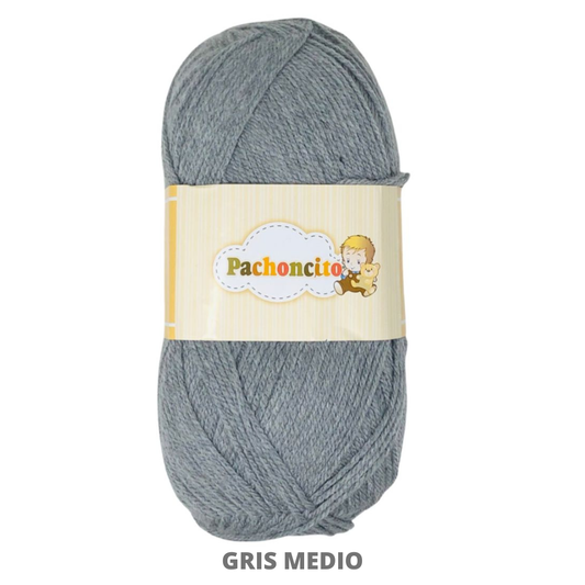 Estambre Pachoncito 200 Gr 8679 Gris Medio