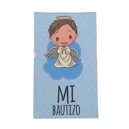 (80175) Tarjeta laminada c/20 pz Mi bautizo