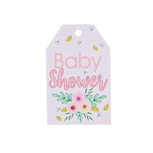 (6424) Tarjeta de Baby Shower 5.5x3.5 cm 20 pz