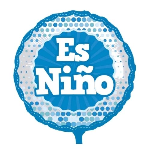 (8424) Globo impreso 46 cm es niño/niña