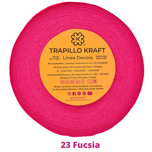 Trapillo Kraft 180 Gr Aprox C-23 Fucsia