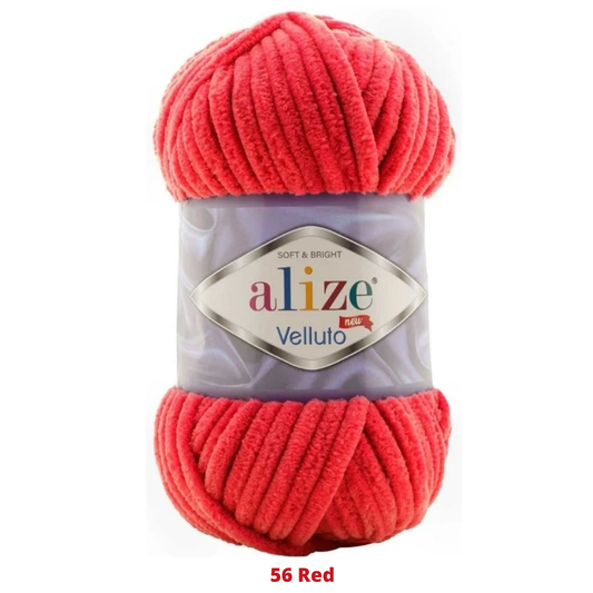 Velluto 100 Gr C-56 Red