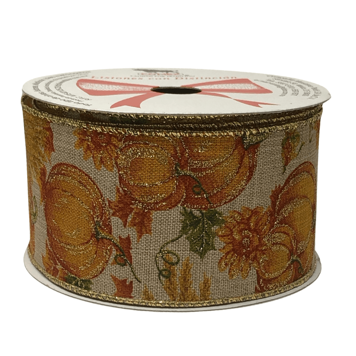 (9104) Liston otoñal con calabazas 6.3 cm x 9 m