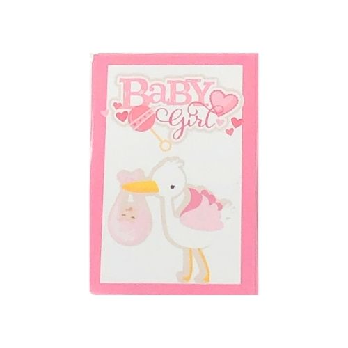 (9920) Calcomonias Baby shower cigueña c/10 pz