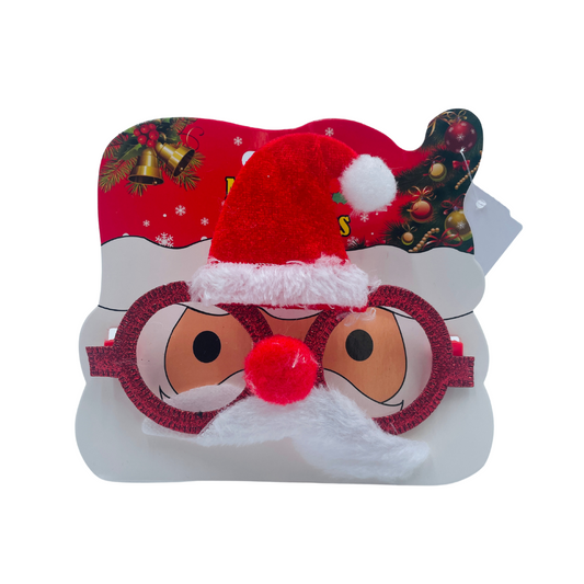 (ACF0045RJ) Lentes Santa 15 cm rojo