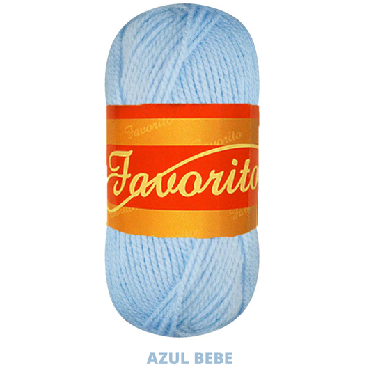 Estambre Favorito 50 Gr C-3060 Azul Bebe