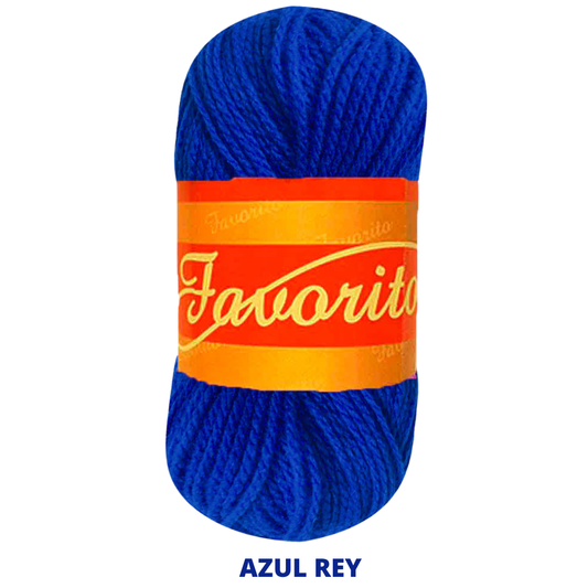Estambre Favorito 50 Gr C-3068 Azul Rey