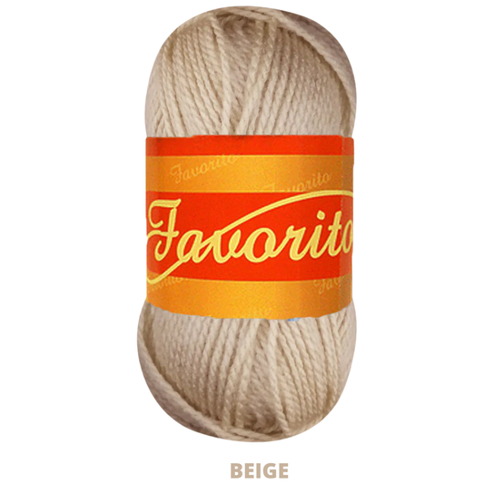 Estambre Favorito 50 Gr C-3021 Beige