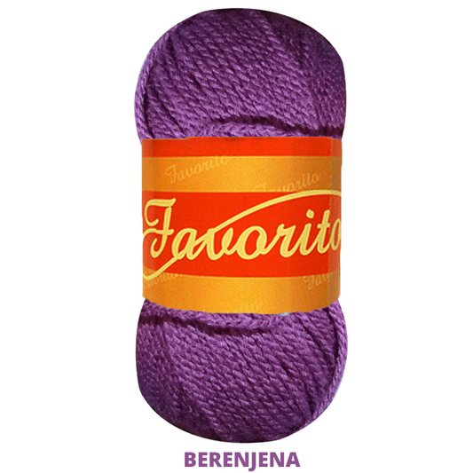 Estambre Favorito 50 Gr C-3054 Berenjena
