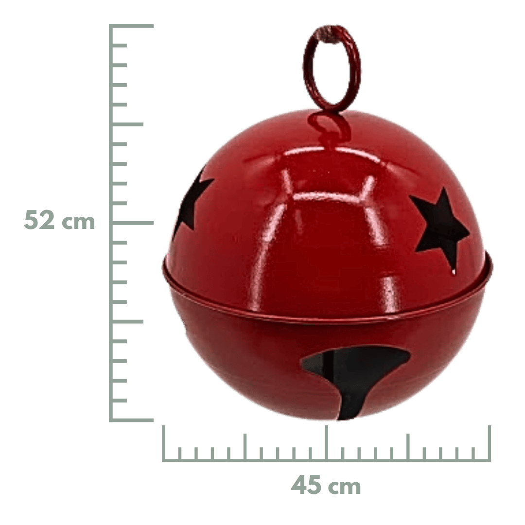 Cascabel metalico rojo