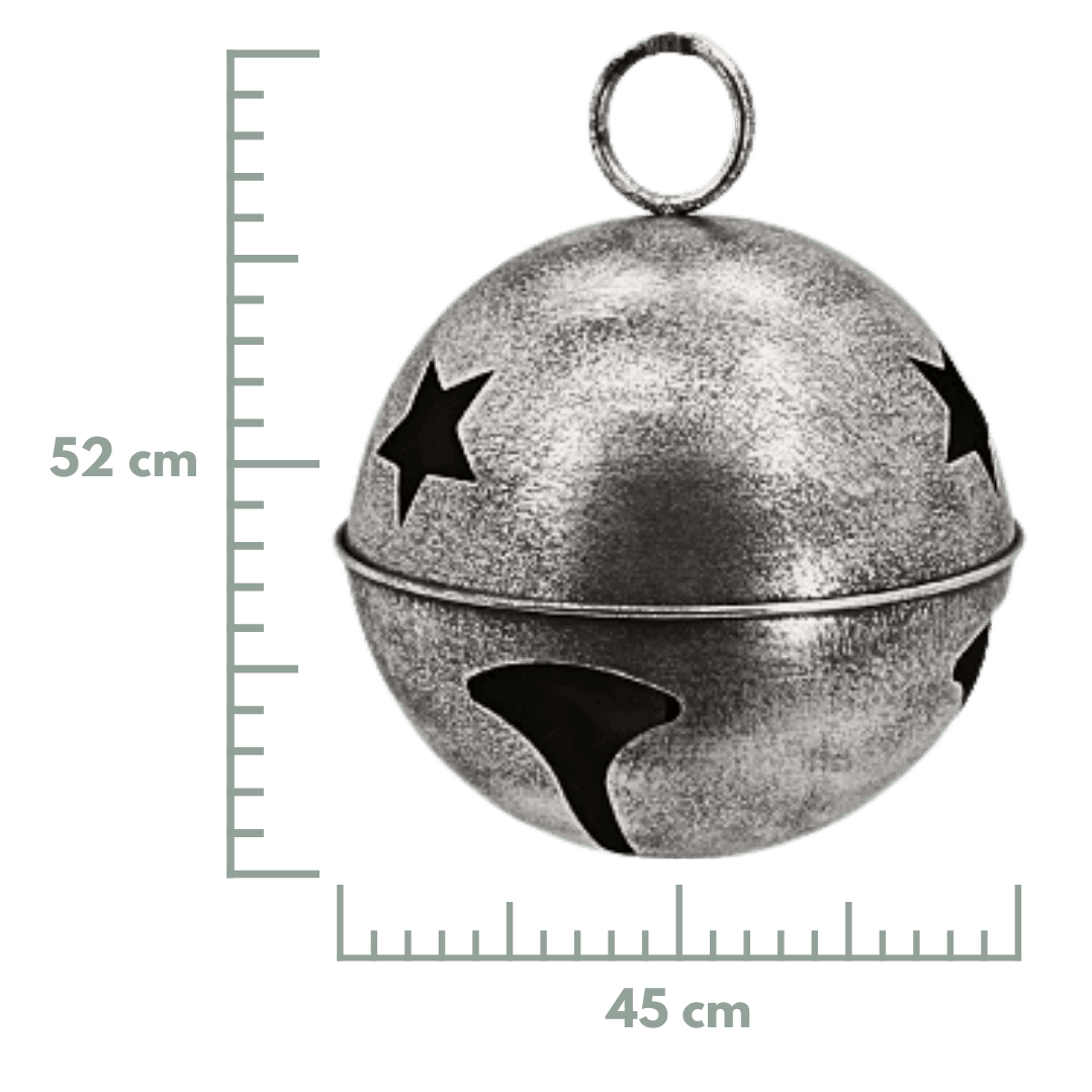 Cascabel metalico plata