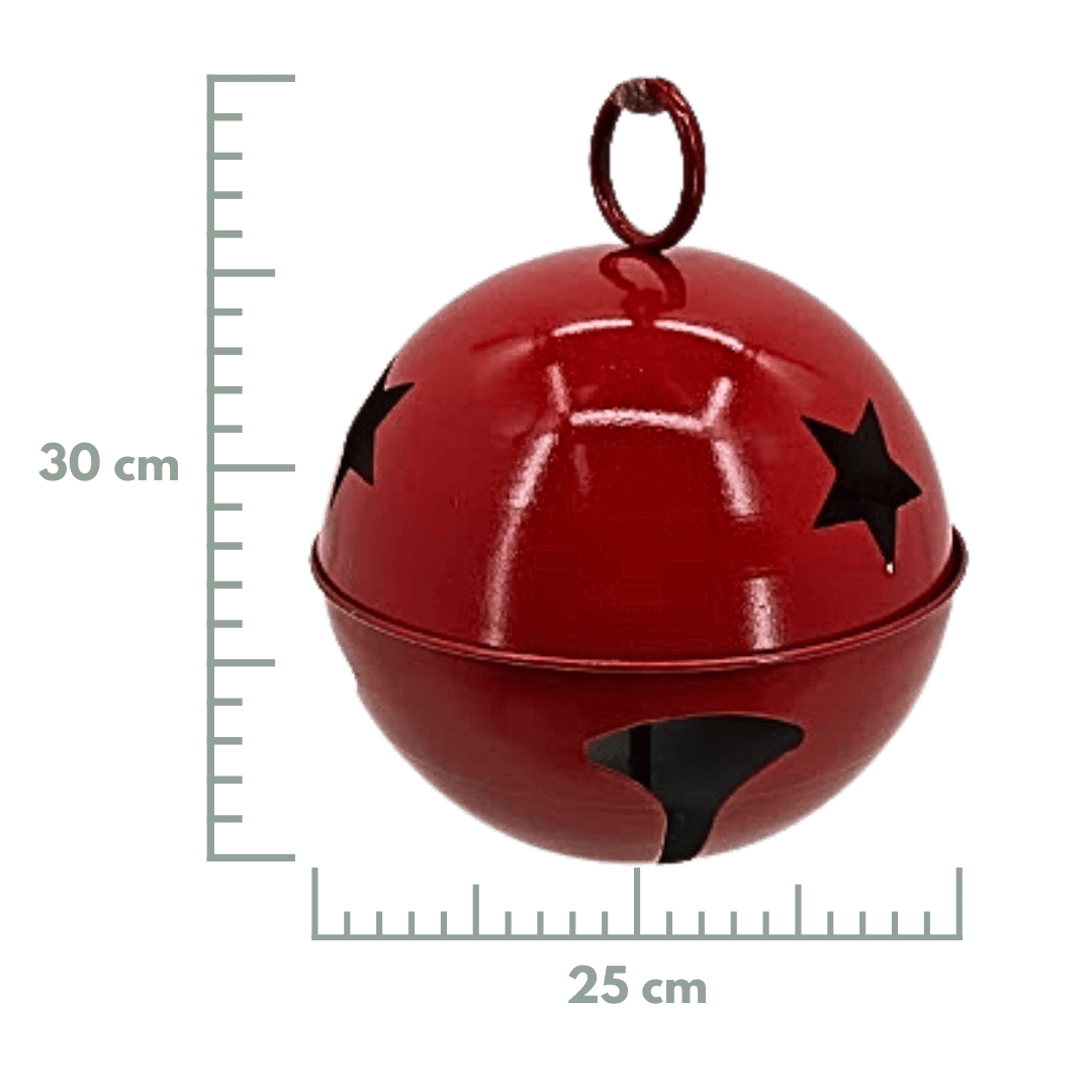 Cascabel metalico rojo
