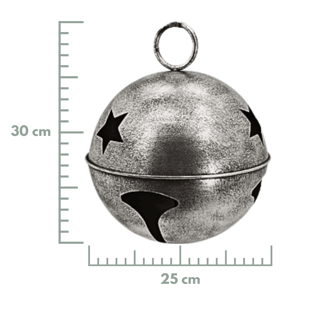 Cascabeles metalicos plata de 15/25/30/45 cm