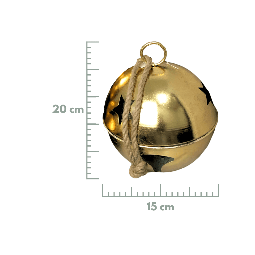 Cascabel metalico oro 15cm/25cm/30cm/45cm