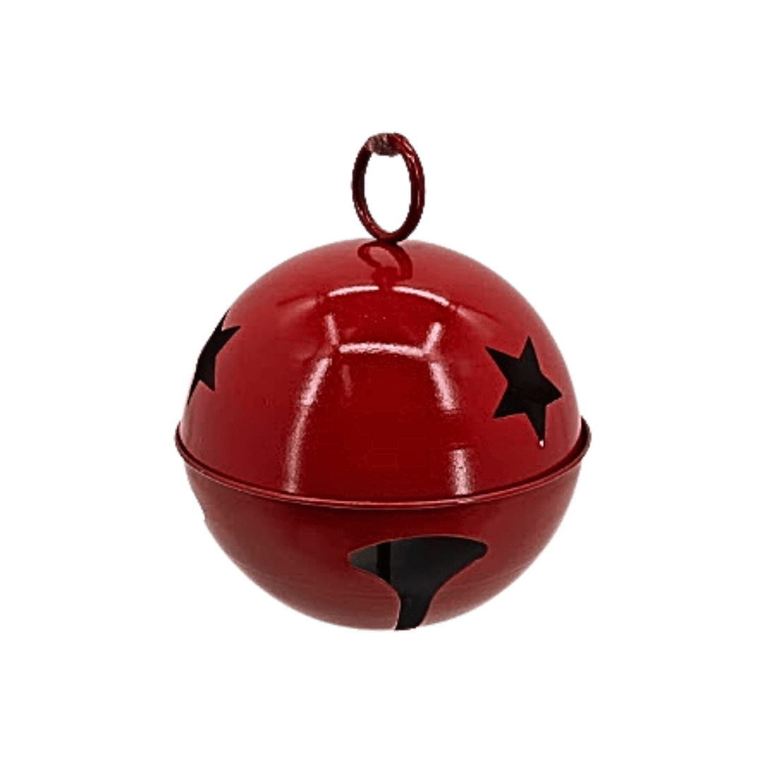 Cascabel metalico rojo