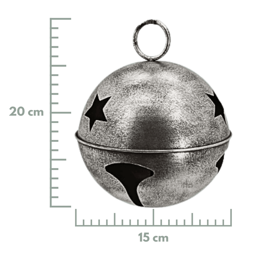 Cascabeles metalicos plata de 15/25/30/45 cm