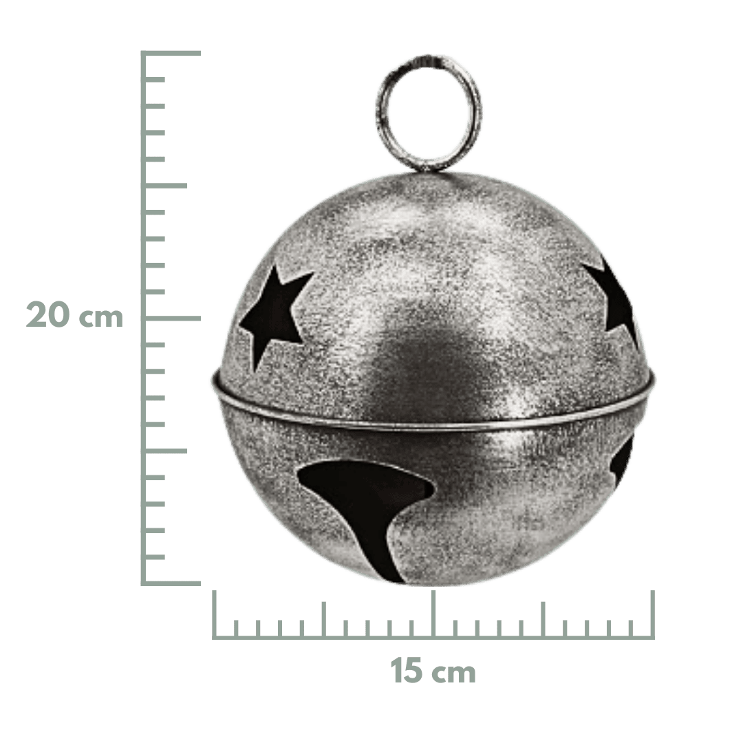 Cascabeles metalicos plata de 15/25/30/45 cm