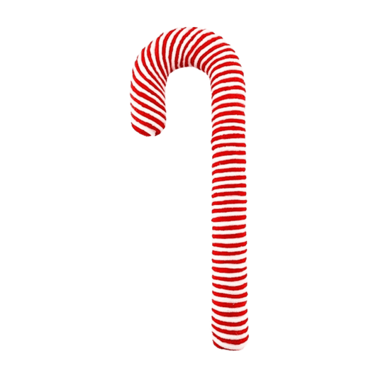 (BG01105RW) BASTON CANDY CANE 52X19CM ROJO/BLANCO