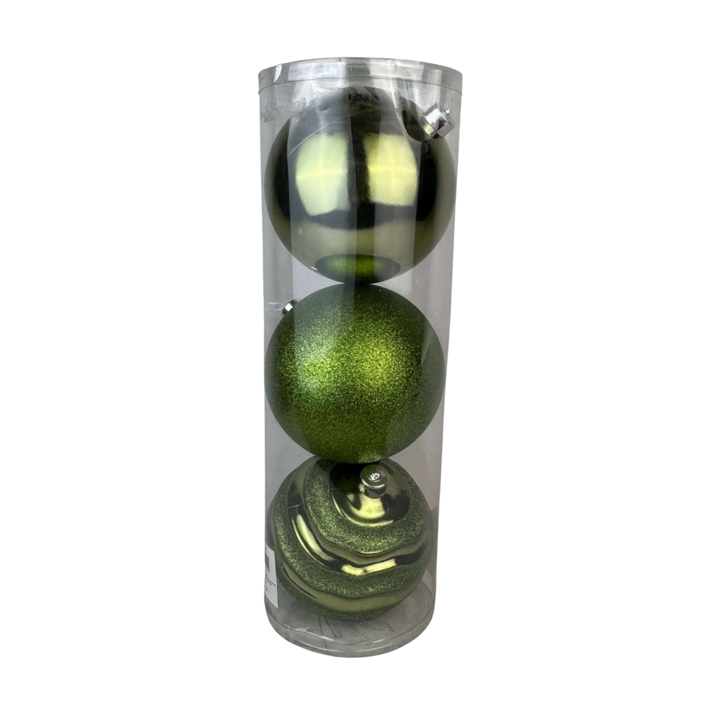 (BHK00226OL) Tubo de Esferas c/3 pz 15 cm Verde Olivo