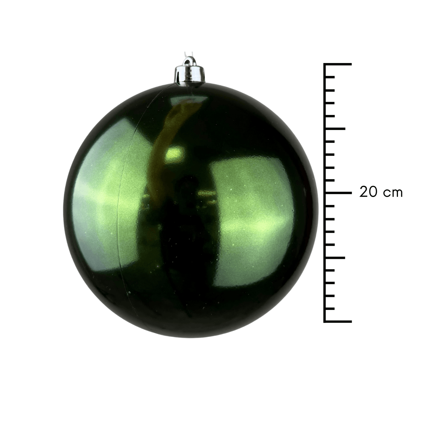 (BHK01041NEDK) Esfera Metalica 20 Cm Verde Oscuro
