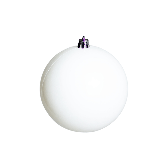 (BHK01041W) Esfera Metalica 20 Cm Blanco