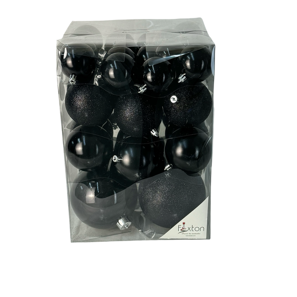 (Bhk01114bk) Caja Esferas 38Pz Mix Negro