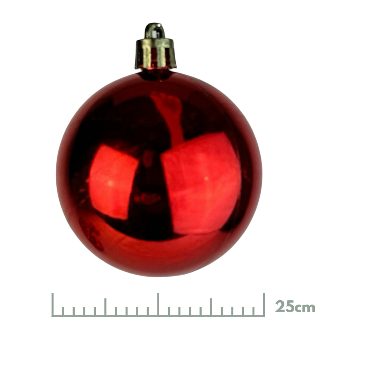Esfera Metalica Roja, Medidas 15 cm/20 cm/25 cm/30 cm