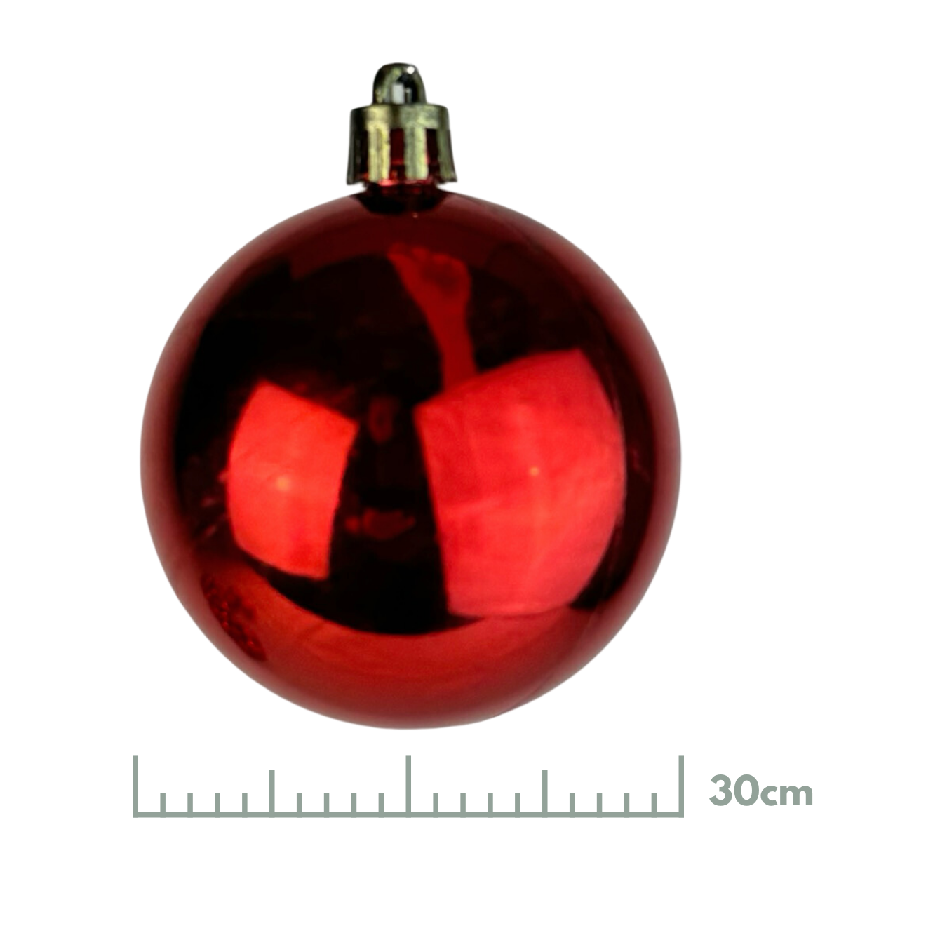 Esfera metalica roja, medidas 15 cm/20 cm/25 cm/30 cm