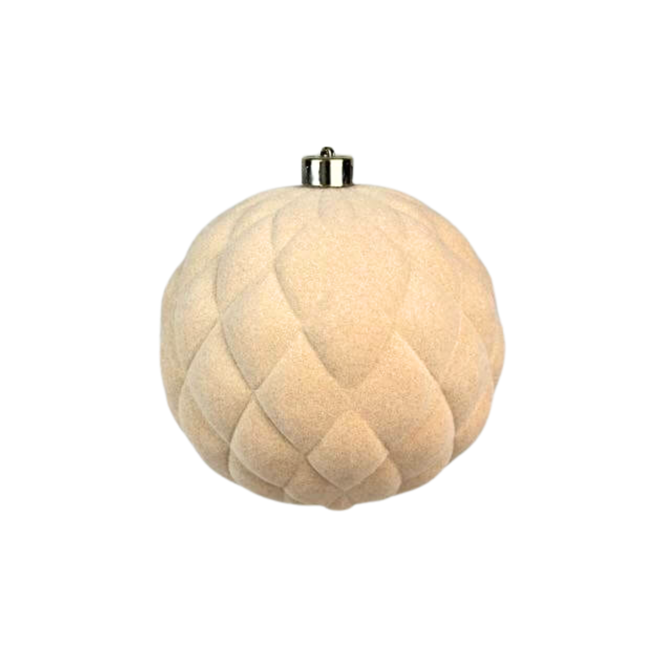 (BHK01222CH) Esfera terciopelo 15 cm champaña