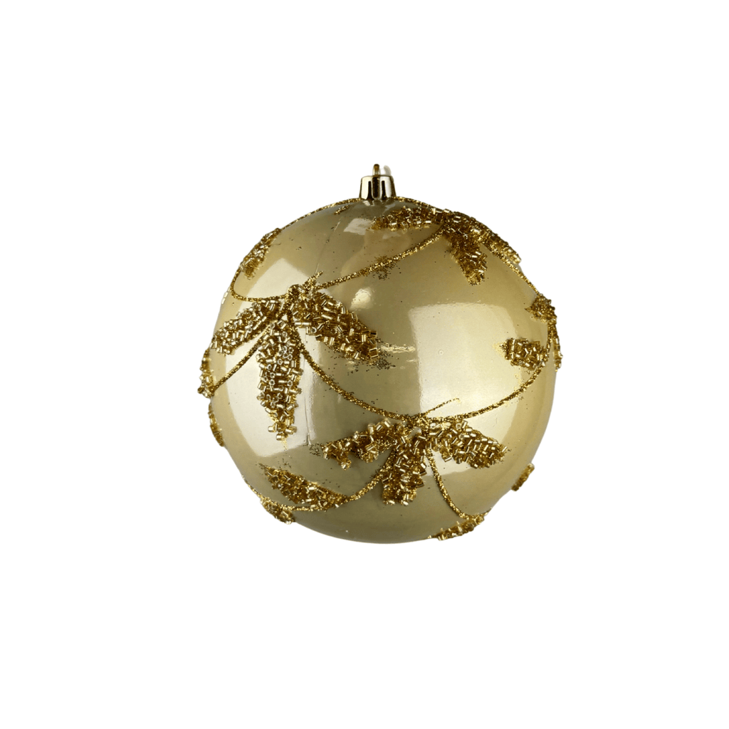 Esfera Perlada Con Chaquira 12Cm Champ