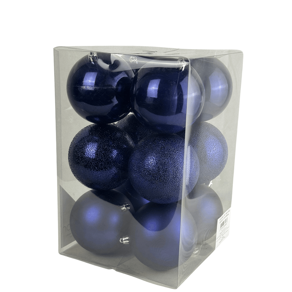 Paquete de Esferas Mixtas 10Cm 12Pz Azul