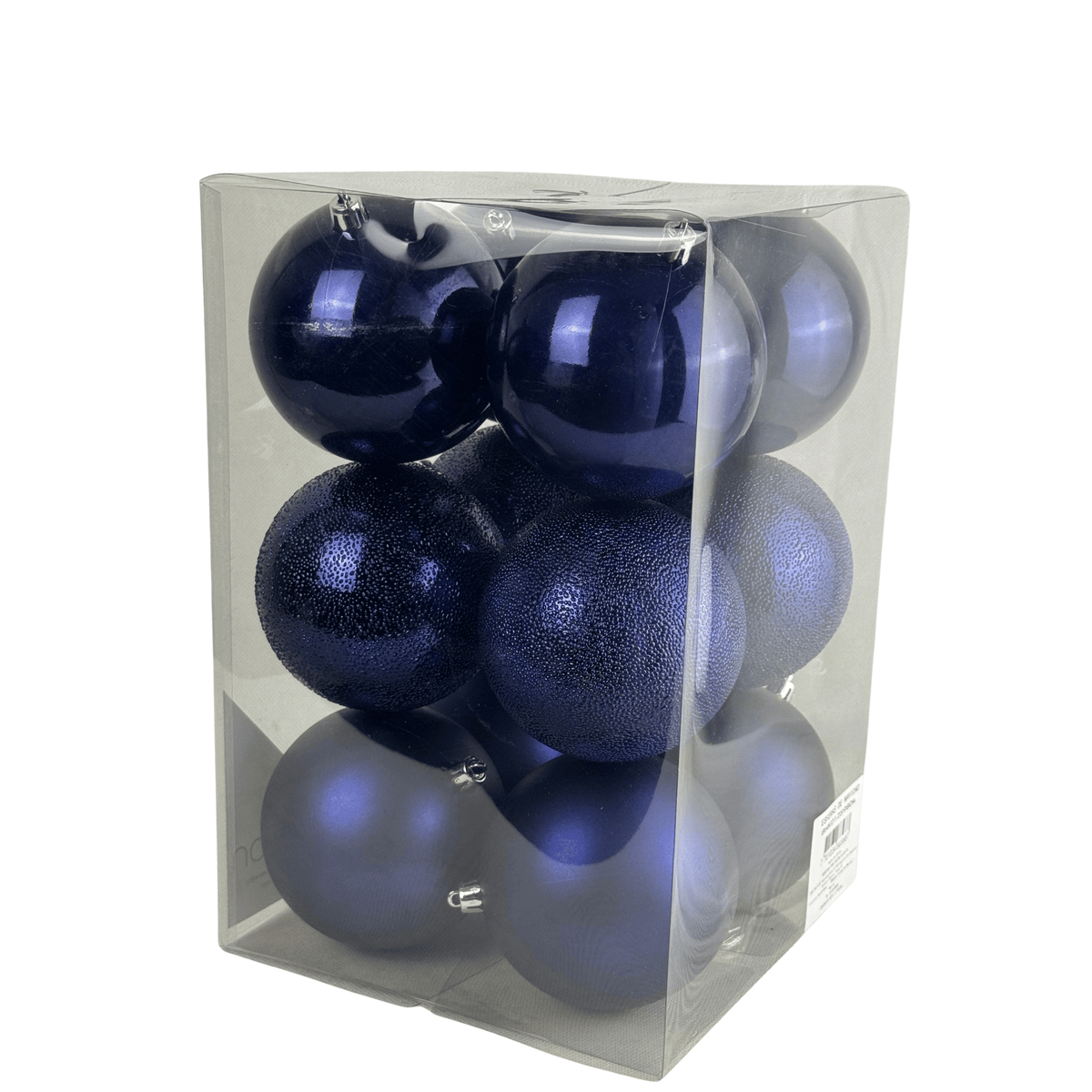 Paquete de Esferas Mixtas 10Cm 12Pz Azul
