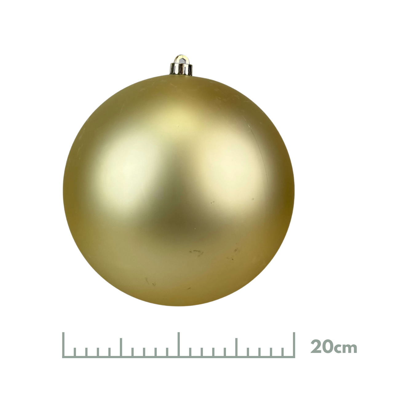 Esfera mate oro, medidas 15 cm/20 cm/25 cm/30 cm