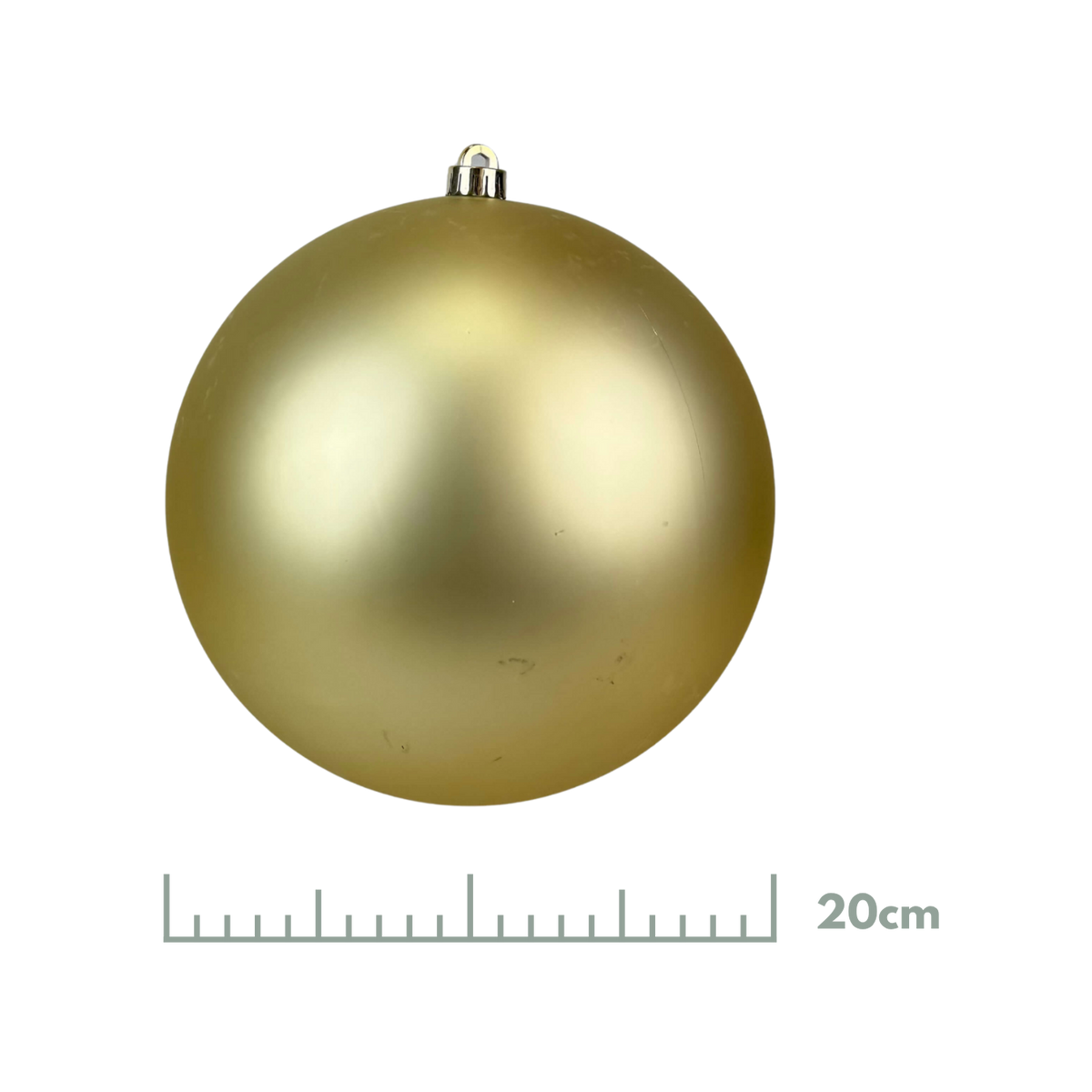 Esfera Mate Oro, Medidas 15 cm/20 cm/25 cm/30 cm
