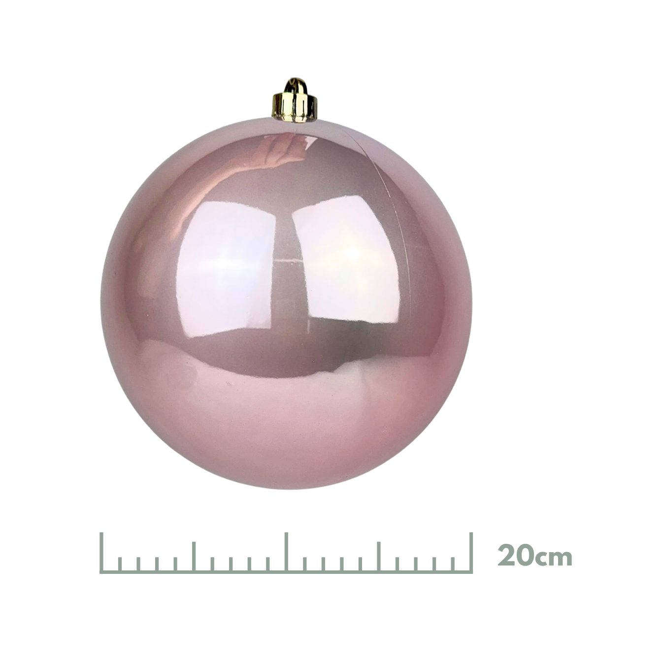 (BHK01265P) Esfera perlada rosa 20 cm