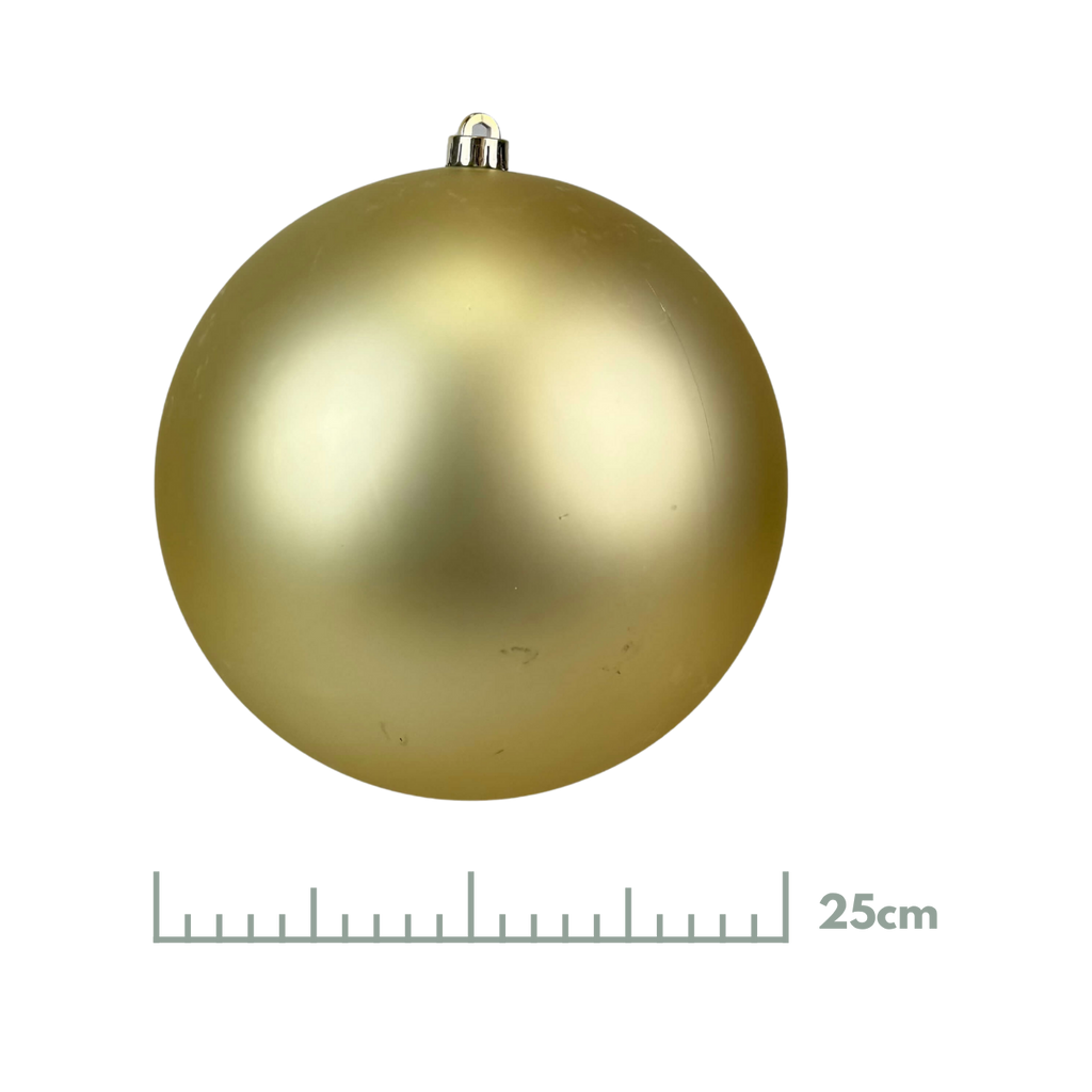 Esfera Mate Oro, Medidas 15 cm/20 cm/25 cm/30 cm