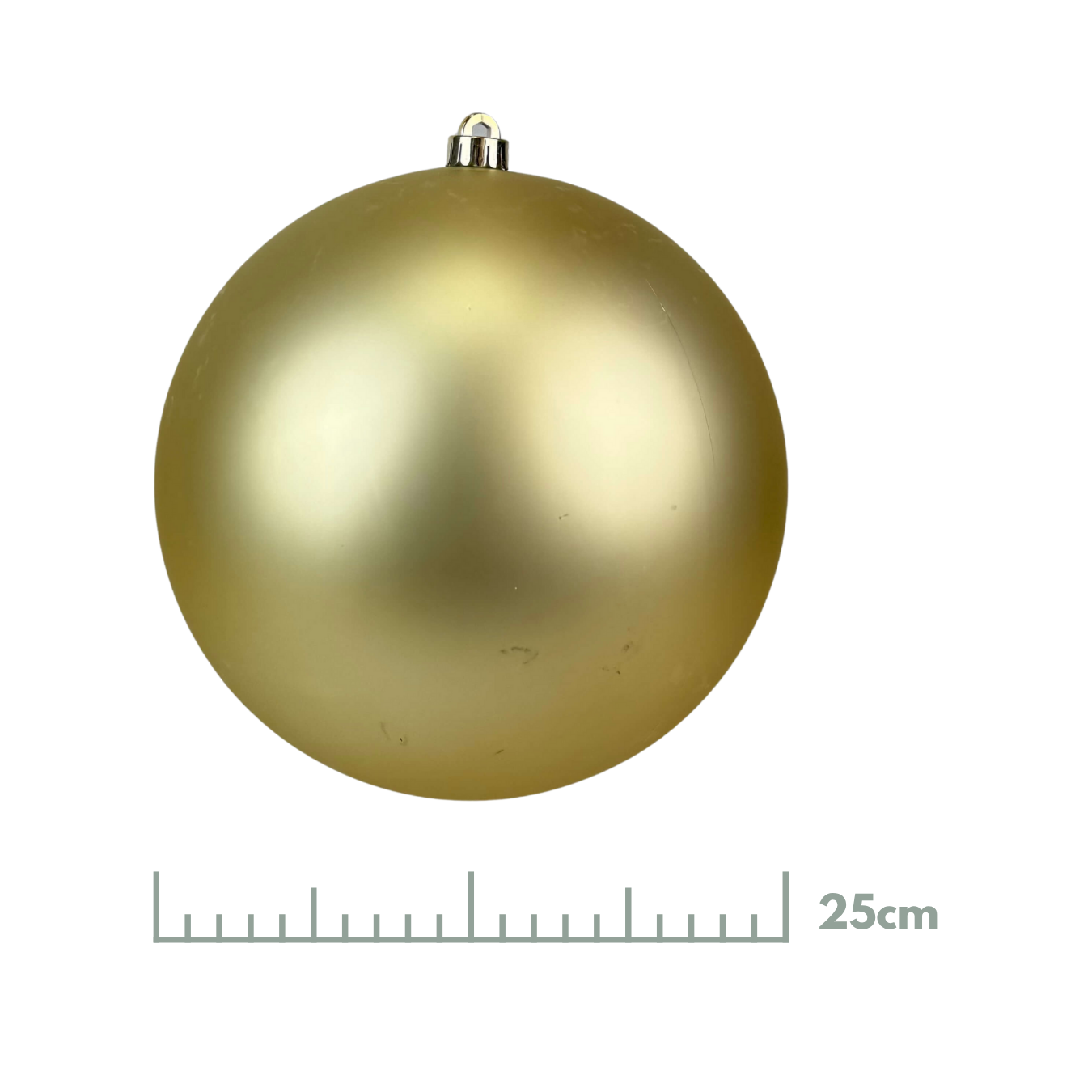 Esfera mate oro, medidas 15 cm/20 cm/25 cm/30 cm