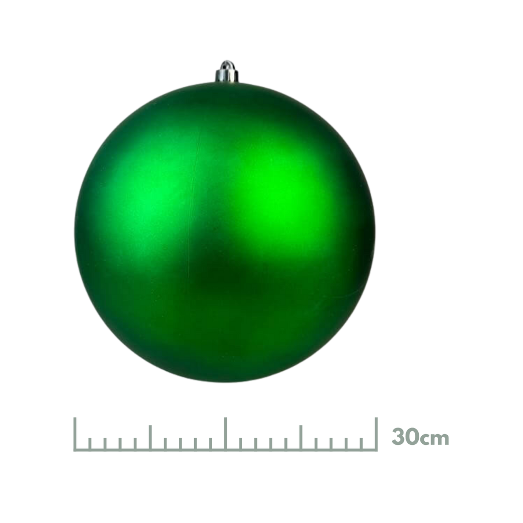 (BHK01268EDK) Esfera mate 30 cm verde oscuro