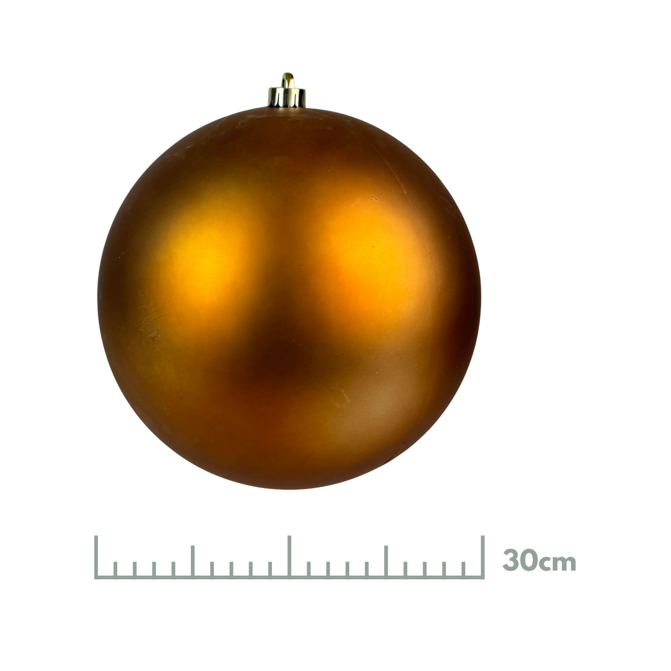 Esfera cafe mate, medidas 25 cm/30 cm