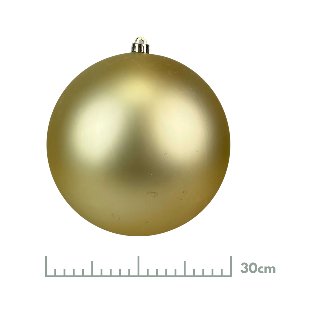 Esfera Mate Oro, Medidas 15 cm/20 cm/25 cm/30 cm