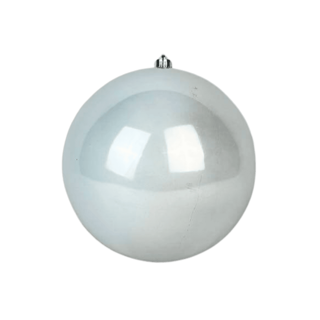 Esfera perlada plata 25 cm/30 cm