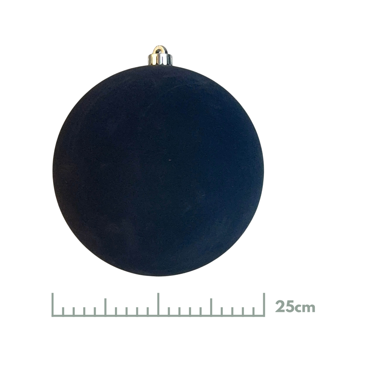 Esfera Terciopelo Negro, Medidas 15 cm/20 cm/25 cm/30 cm
