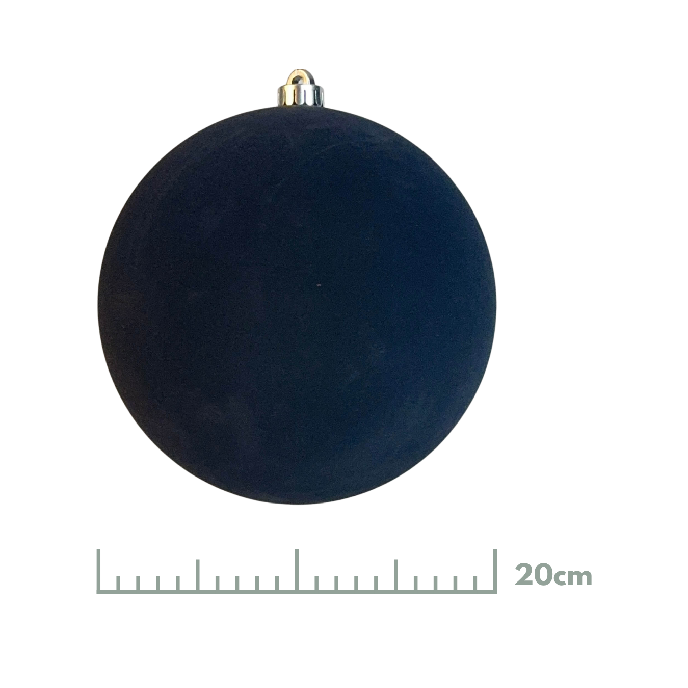 Esfera terciopelo negro, medidas 15 cm/20 cm/25 cm/30 cm
