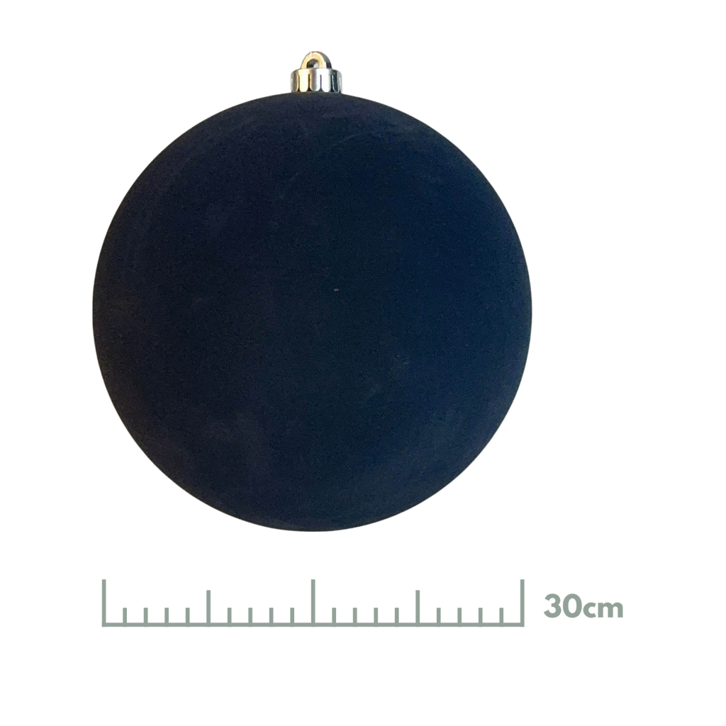 Esfera Terciopelo Negro, Medidas 15 cm/20 cm/25 cm/30 cm